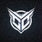 乐鱼电竞品牌Logo,蓝色霓虹风格电竞标志
